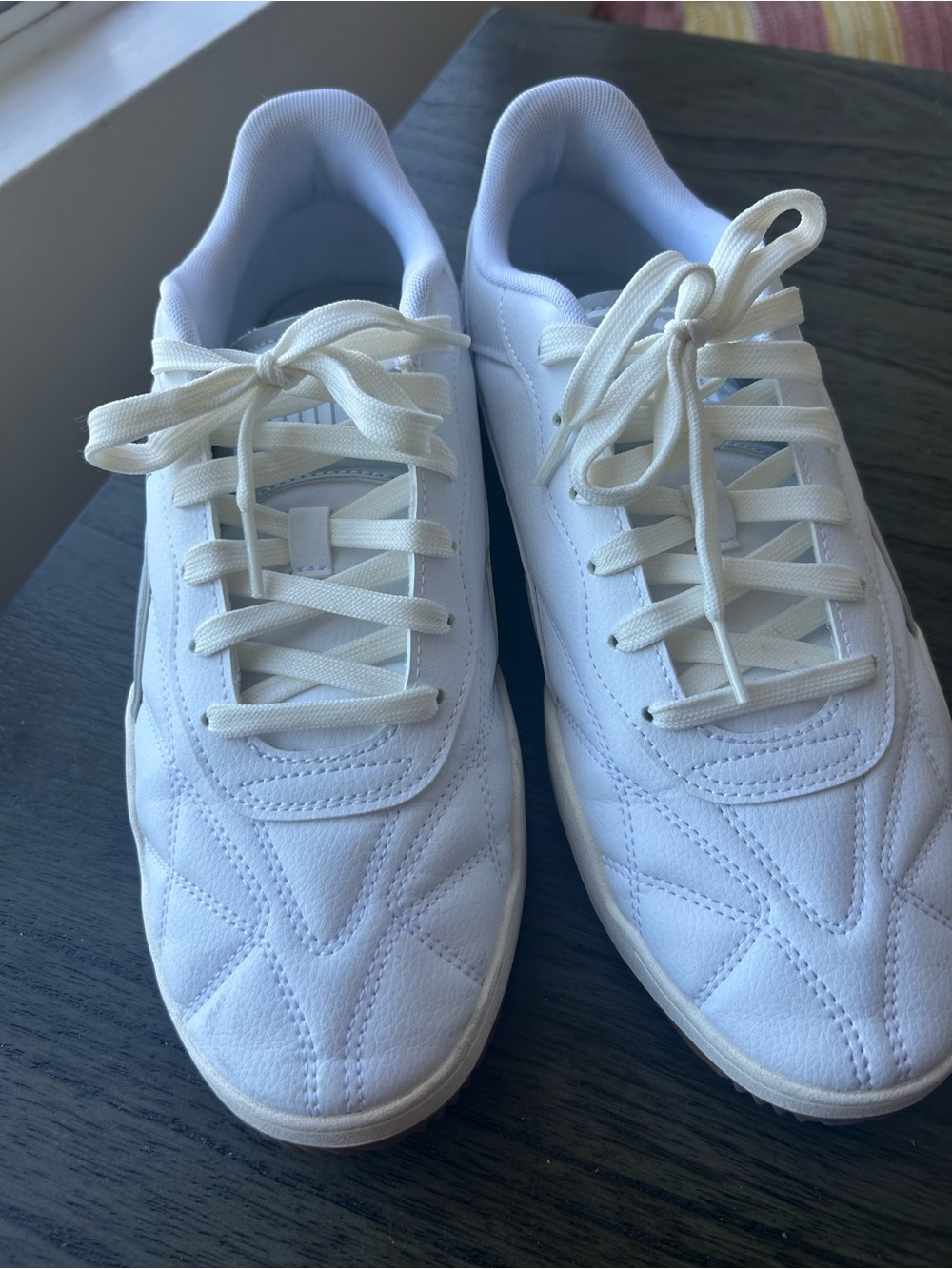 Puma Men's White Low-Top Canvas Sneakers
